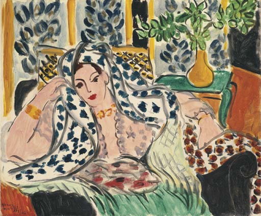 Odalisque au fauteuil noir 
