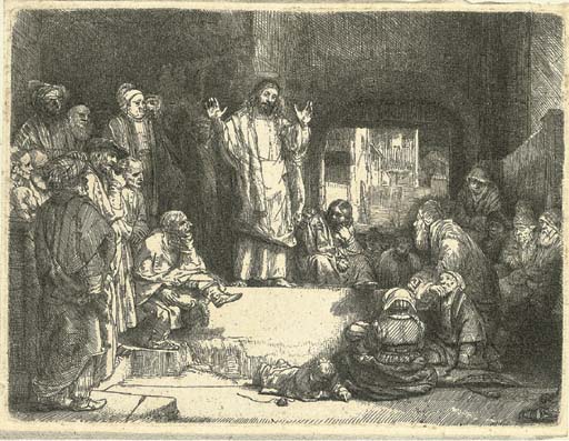 Christ Preaching ('La petite Tombe') (B., Holl. 67; H. 256) 
