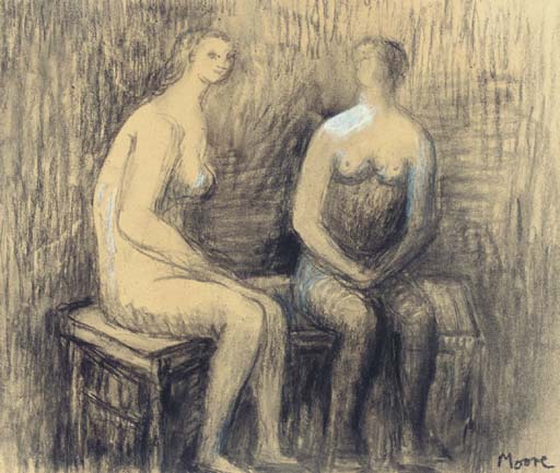 Two seated Women I 
