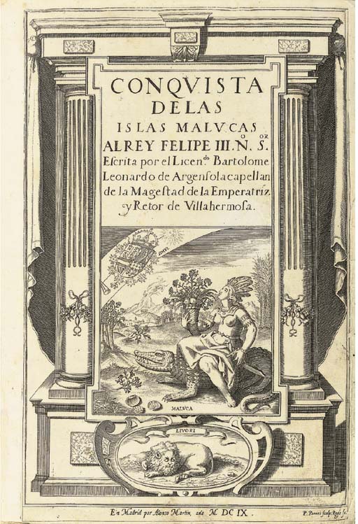 ARGENSOLA, Bartolome Leonardo y (15621631). Conquista de las Islas