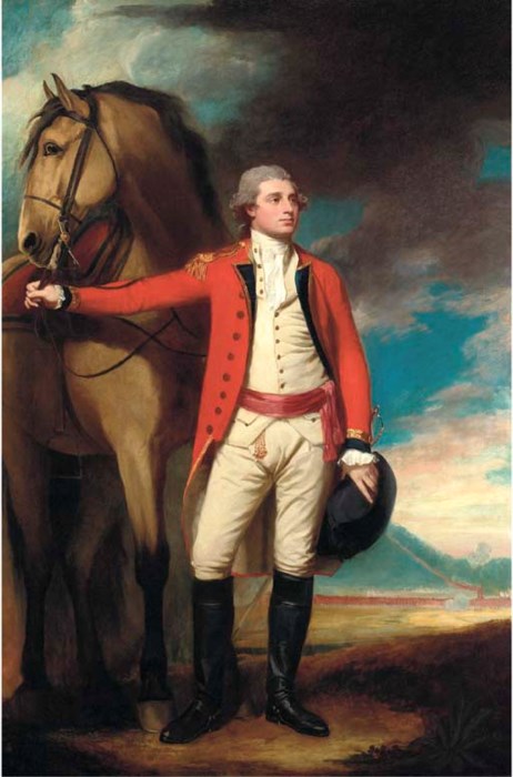 George Romney (1734-1802) , Portrait of Major James Hartley, full ...