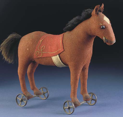steiff horse on wheels