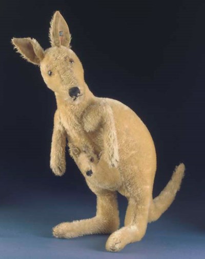 steiff kangaroo with joey