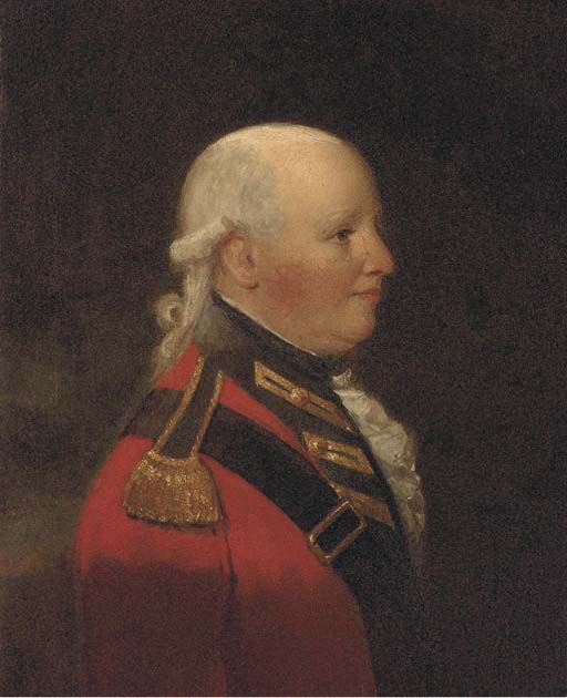 Portrait of an officer, half-length, in full uniform 
