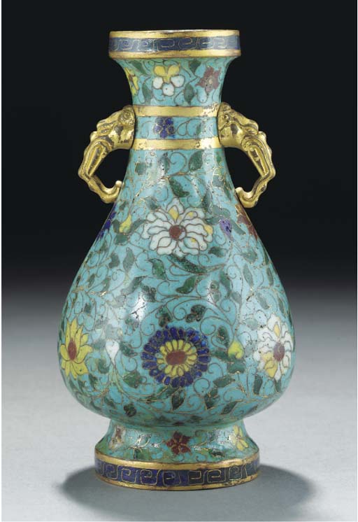 A cloisonne vase, late Ming dynasty Christie's