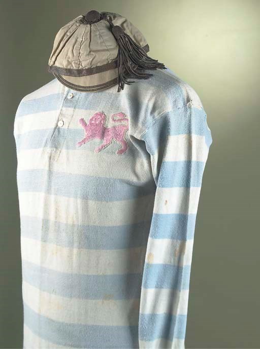 A CAMBRIDGE UNIVERSITY 1892 BLUE AND WHITE RUGBY UNION SHIRT Christie's