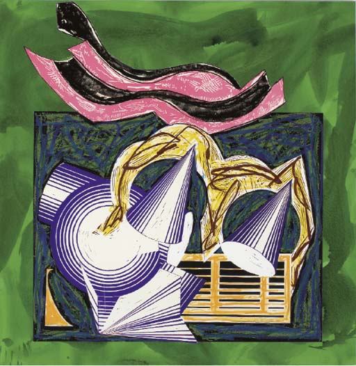One Small Goat Papa Bought for Two Zuzim, Plate 1 from Illustrations after El Lissitzky's Had Gadya
