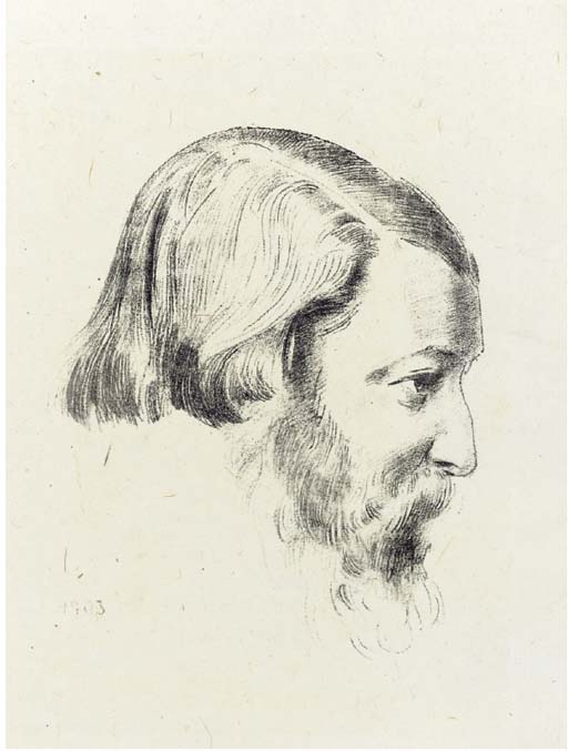 Portrait of Paul Serusier (M. 192); and a Portrait of Maurice Denis (M. 193): Two Plates
