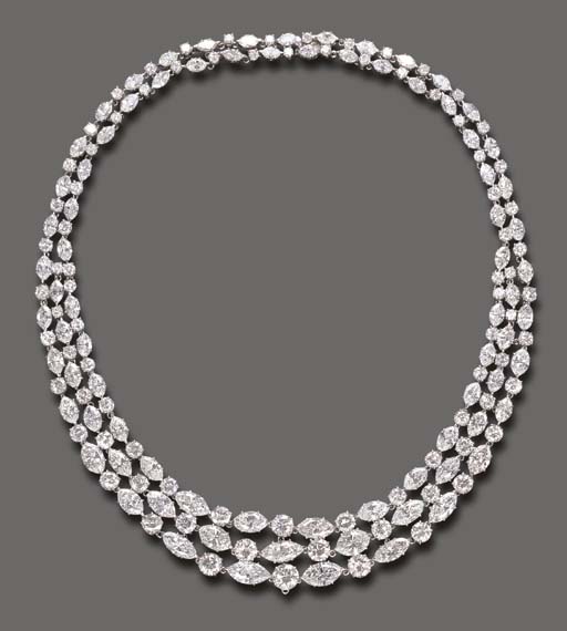 AN ELEGANT DIAMOND NECKLACE, BY HARRY WINSTON | Christie's