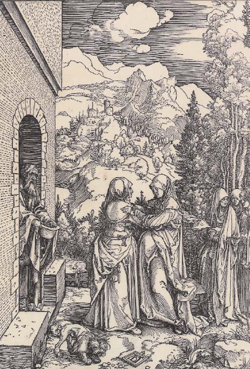 The Visitation, from The Life of the Virgin (B. 84; M., Holl. 196) 
