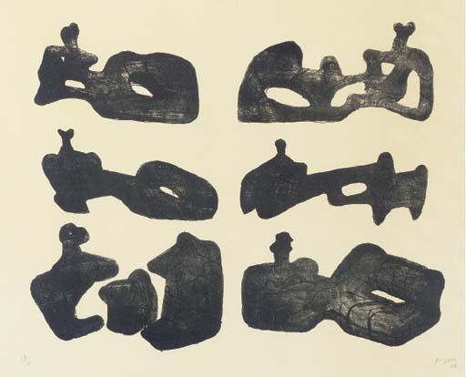 Six Reclining Figures (C. 49) 
