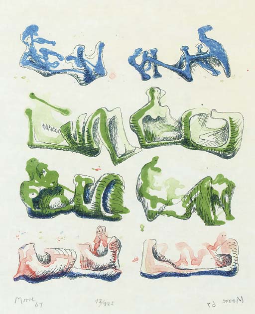 Eight Reclining Figures (C. 97) 
