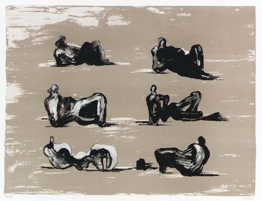 Six Reclining Figures (C. 353) 
