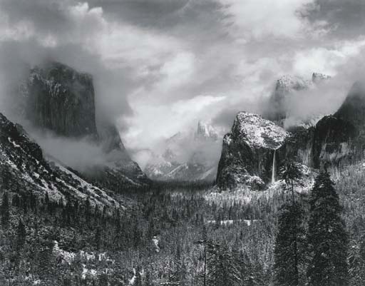Clearing Winter Storm, Yosemite Valley, 1944 
