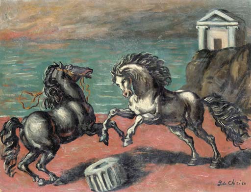 Cavalli nel paesaggio 
