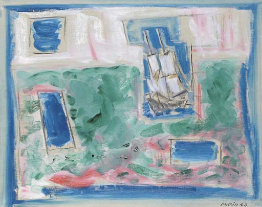 Ben Shahn (1898-1969) , Farewell to New York -- All That is