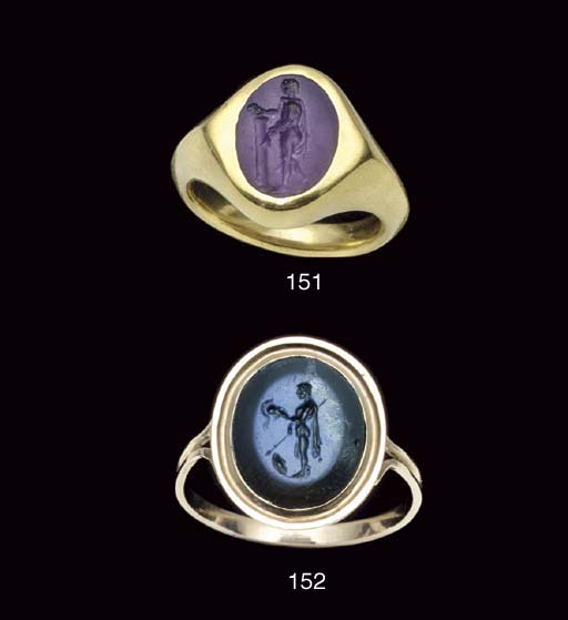 A ROMAN AMETHYST RING STONE , ROMAN REPUBLIC, CIRCA 1ST CENTURY B.C. | Christie's