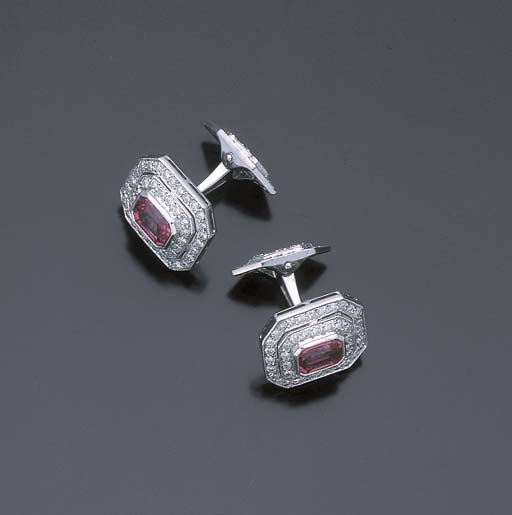 Boutons De Manchette Thomas Pink Argent Sterling Rose - Occasion élégante