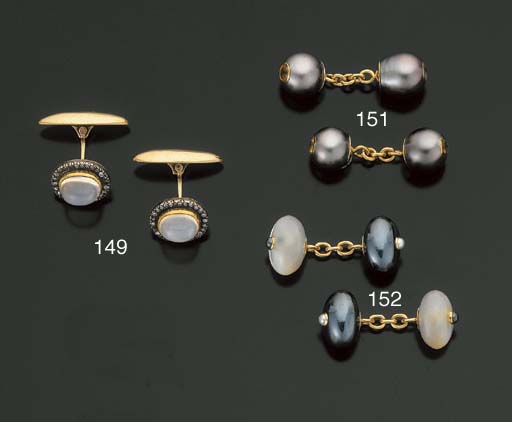 Boutons De Manchette Vintage En Argent Sterling Avec Faux Saphir - Années 1960 - Occasion