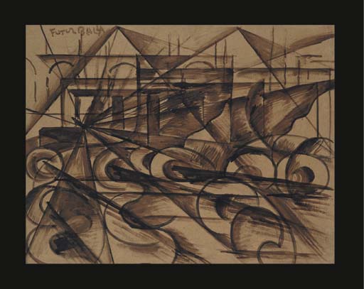 Balla (18711958) , Automobile in corsa, Velocità