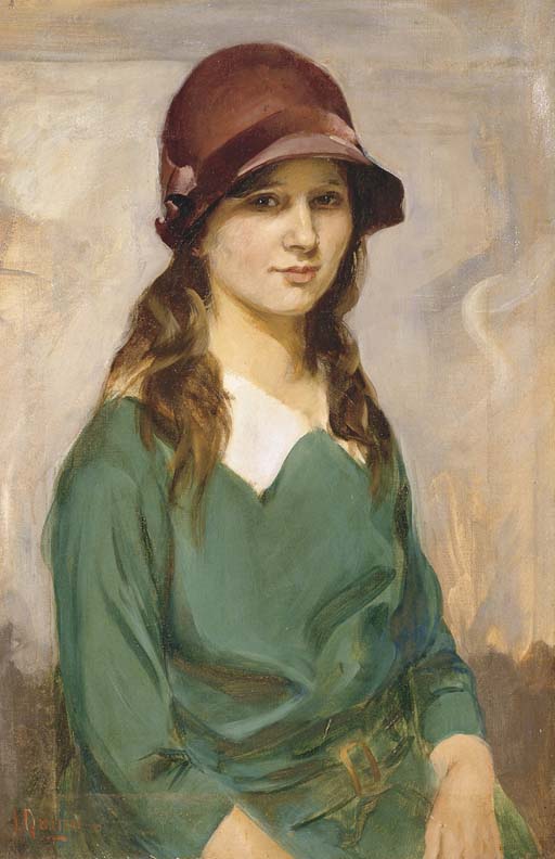 JAMES QUINN (18711951) , Portrait of a Young Woman Christie's