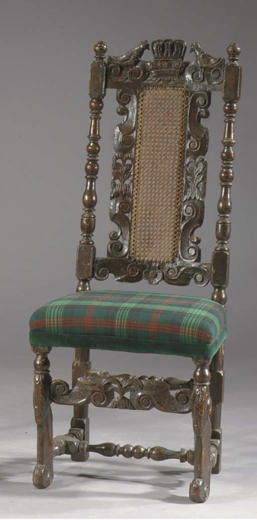 A Jacobean oak hall chair , 17TH CENTURY Christie's