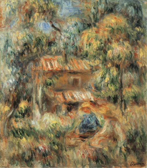 Pierre-Auguste Renoir、PAYSAGE A CAGNES Paysage aux environs de Cagnes | Art Moderne et Contemporain Day