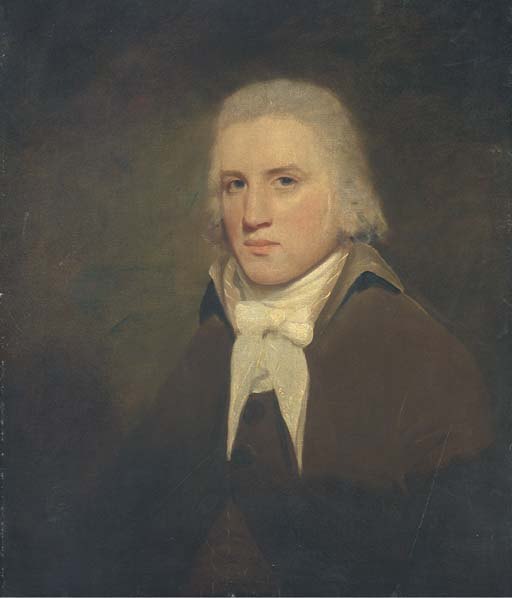 Portrait of Thomas Wise of Hillbank, Forfarshire, half-length in a brown coat
