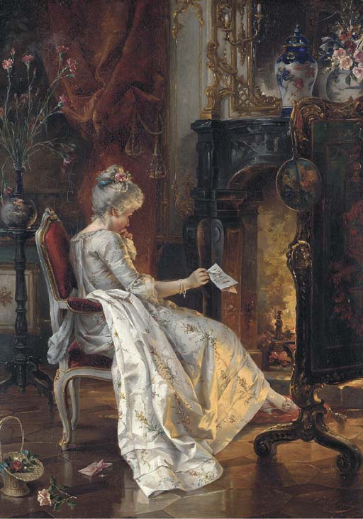 C. HERPFER (1836-1897), console rococo au château de