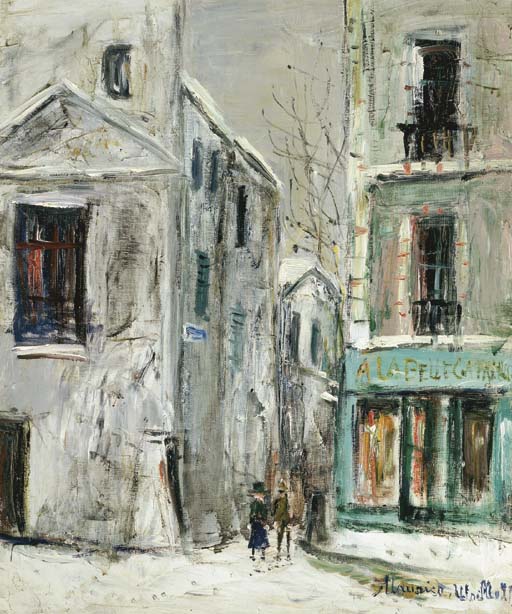 Maurice Utrillo (1883-1955) , La Belle Gabrielle, Montmartre