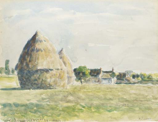 La meule de foin, soir Eragny 
