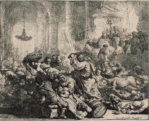Christ driving the Money-Changers from the Temple (B., Holl. 69; H. 126)
