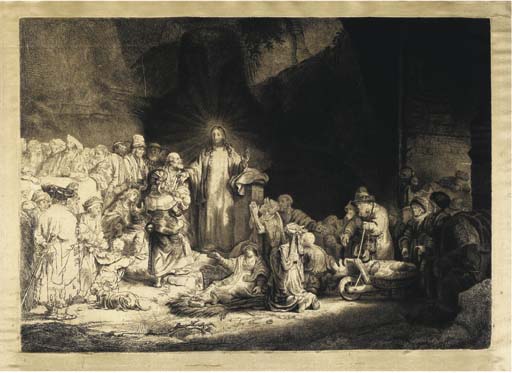 Christ healing the Sick: 'The Hundred Guilder Print' (B., Holl. 74; H. 236)
