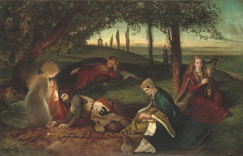 James Archer, R.S.A. (18231904) , The Sancgreall, King Arthur healed