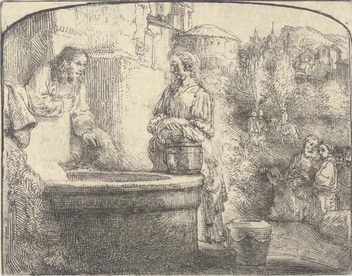 Christ and the Woman of Samaria (B., Holl. 70; H. 294) 
