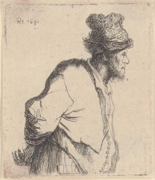 Peasant with his Hands behind his Back (B., Holl. 135; H. 69) 
