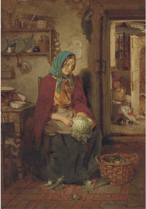 In the kitchen 
