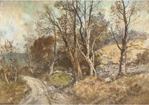 A country road 
