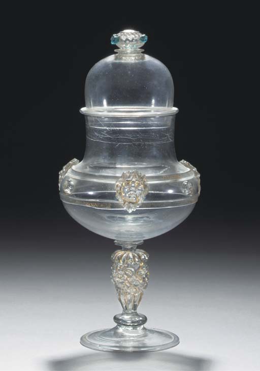 A façondeVenise reliquaryvase and a cover , THE VASE 16TH CENTURY