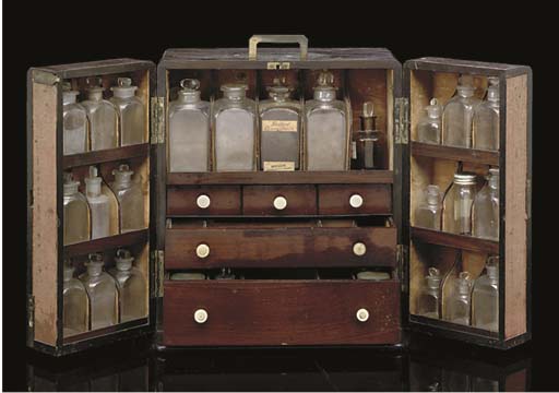 Victorian shop medicine cabinet