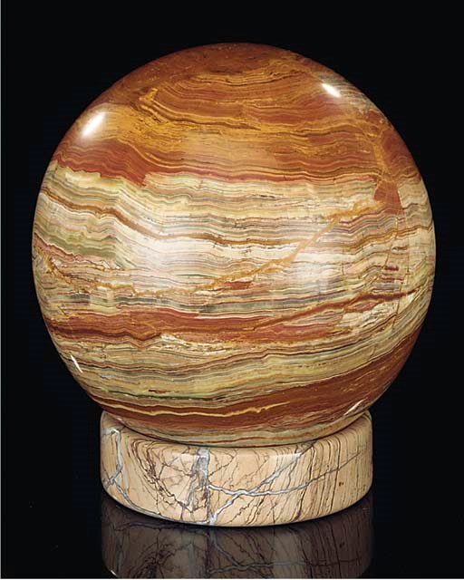 A very large onyx sphere, Christie's
