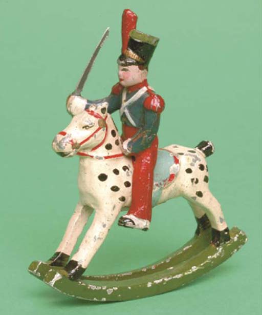 Wendal Toy Town Soldier on Rocking Horse Christie