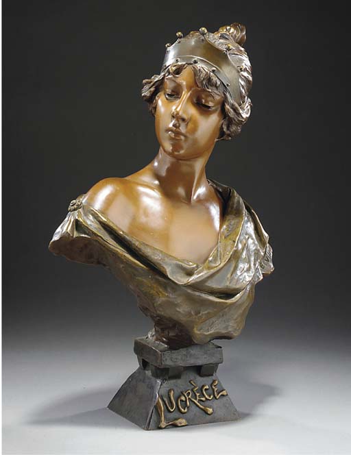 EMMANUEL VILLANIS , 'JUDITH' A PATINATED BRONZE BUST | Christie's
