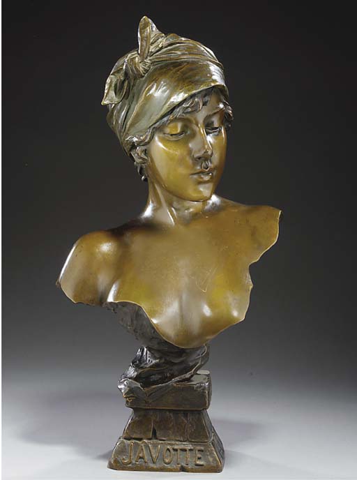 EMMANUEL VILLANIS , 'JAVOTTE' A PATINATED BRONZE BUST | Christie's