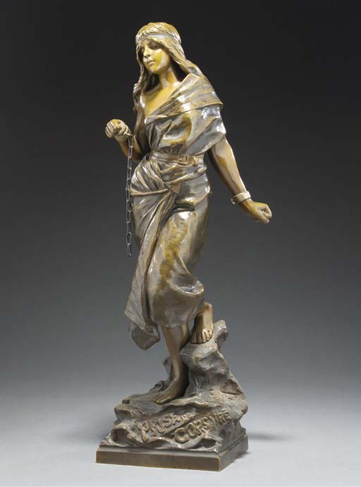 EMMANUEL VILLANIS , 'JUDITH' A PATINATED BRONZE BUST | Christie's