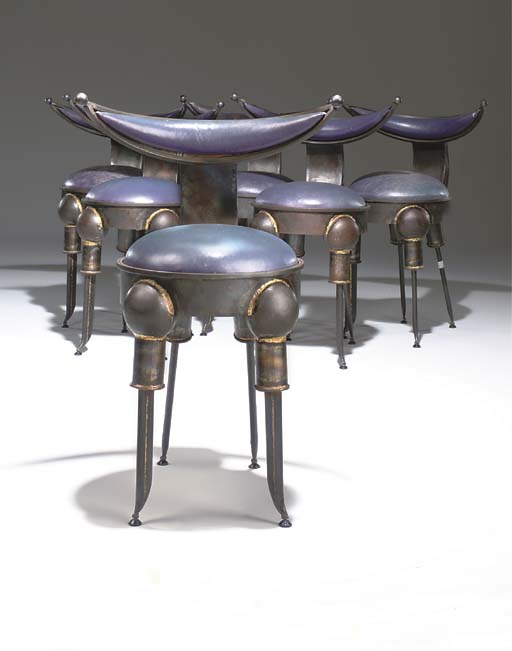 SIX KITCHEN CHAIRS 
