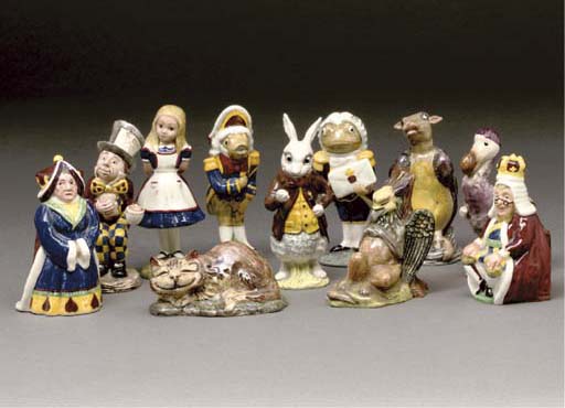 alice in wonderland figure set