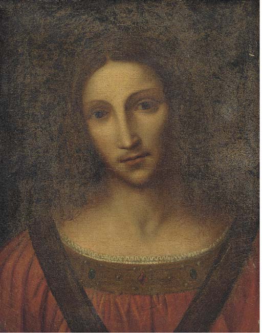 Head of a female Saint 
