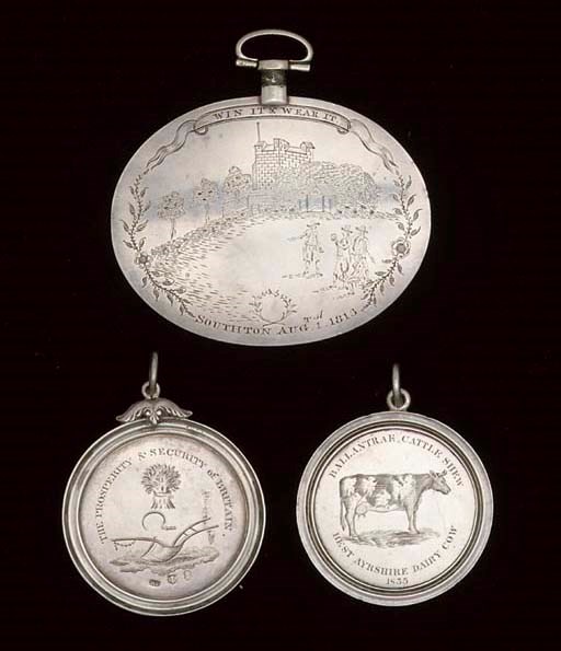 FIVE 19TH CENTURY SILVER MEDALLIONS Christie's