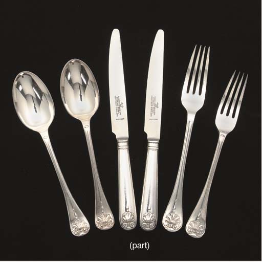 A SERVICE OF SILVER PLATED FLATWARE , MARK OF ROBERTS & BELK, SHEFFIELD Christie's